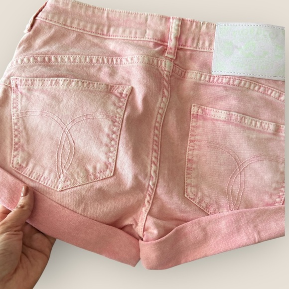 Fiorucci | Pink Denim Cuffed Shorts | Size 27 | NWT - Picture 10 of 10